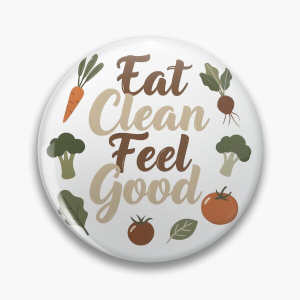Item preview, eat clean  Feel Good designed and sold by Uglyandcute.