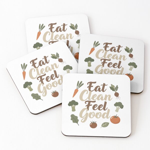 Item preview, eat clean  Feel Good designed and sold by Uglyandcute.
