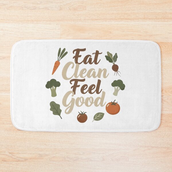 Item preview, eat clean  Feel Good designed and sold by Uglyandcute.