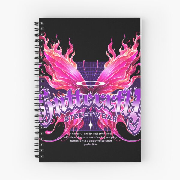 Item preview, Butterfly Streetwear Effortless Elegance Cyberpunk Art Print designed and sold by GenZFashion000.