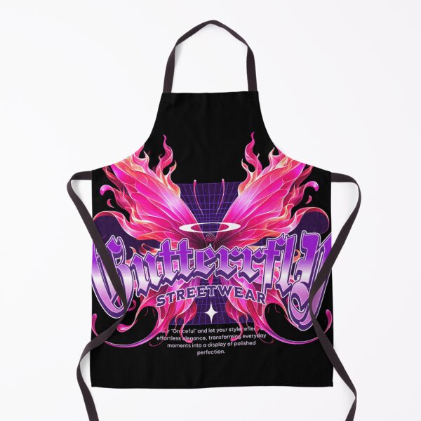 Item preview, Butterfly Streetwear Effortless Elegance Cyberpunk Art Print designed and sold by GenZFashion000.