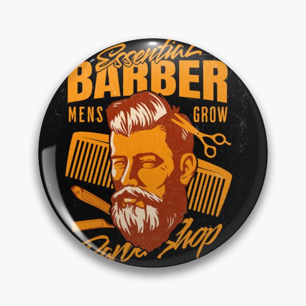 Item preview, Retro Barbershop Bearded Man Haircut and Shave Design designed and sold by GenZFashion000.