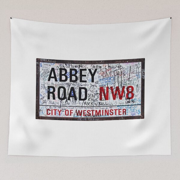 Item preview, Abbey Road Sign (with graffiti) designed and sold by ajpNZ.