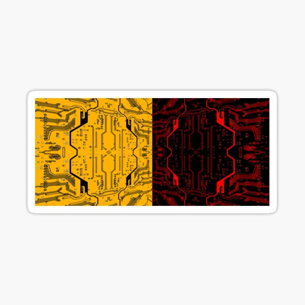 Item preview, Red and yellow circuit board pattern.Abstract technology background. designed and sold by IaroslavB.