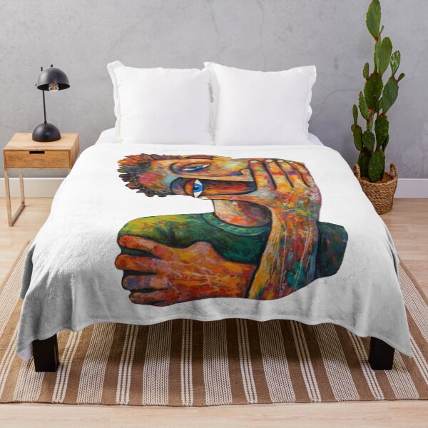 Item preview, Abstract Emotional Face Art – Colorful Expressionist Portrait Illustration designed and sold by Gurjeetpixelart.