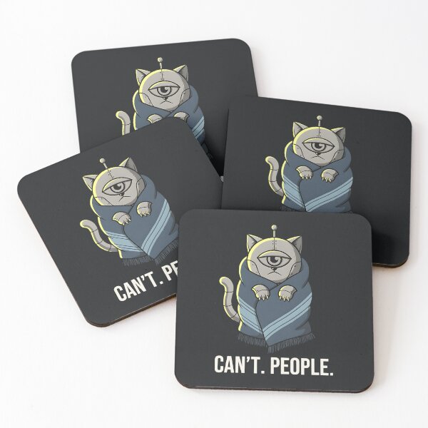 Item preview, Robot Cat – Moody Sarcastic Minimal Sci Fi Humor Design designed and sold by Taans-Creation.