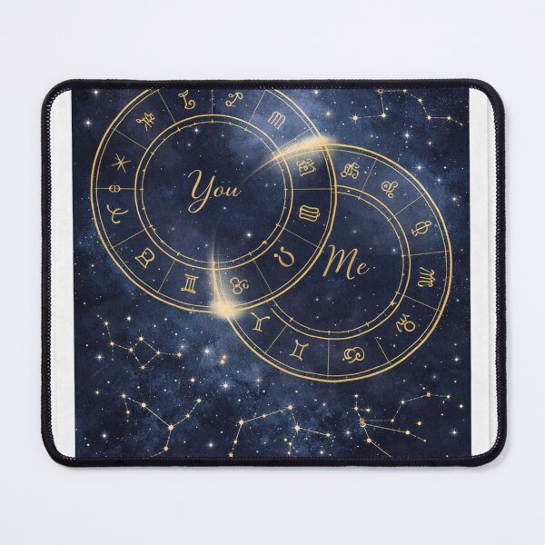 Item preview, You & Me Couple Zodiac Constellation Star Map designed and sold by goodcrystals.