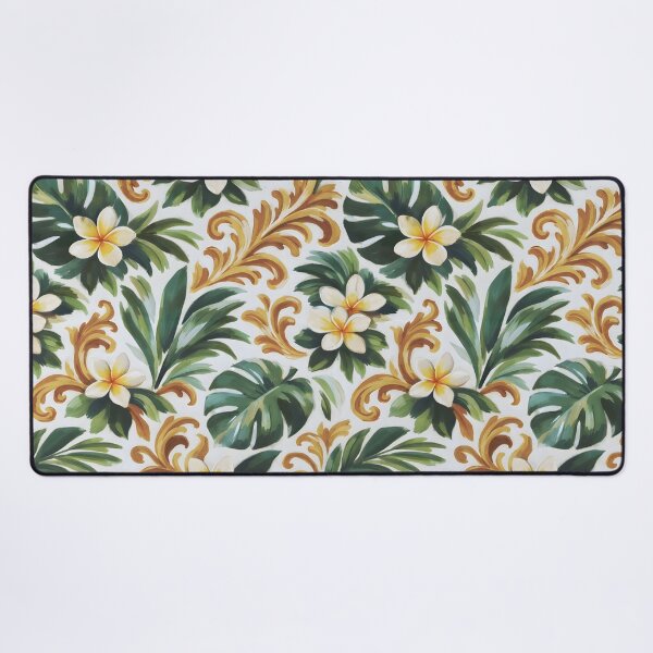 Item preview, Plumeria Oil Painting Pattern designed and sold by Eclectic Monkey.