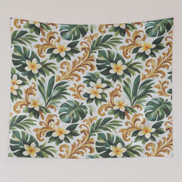 Item preview, Plumeria Oil Painting Pattern designed and sold by Eclectic Monkey.