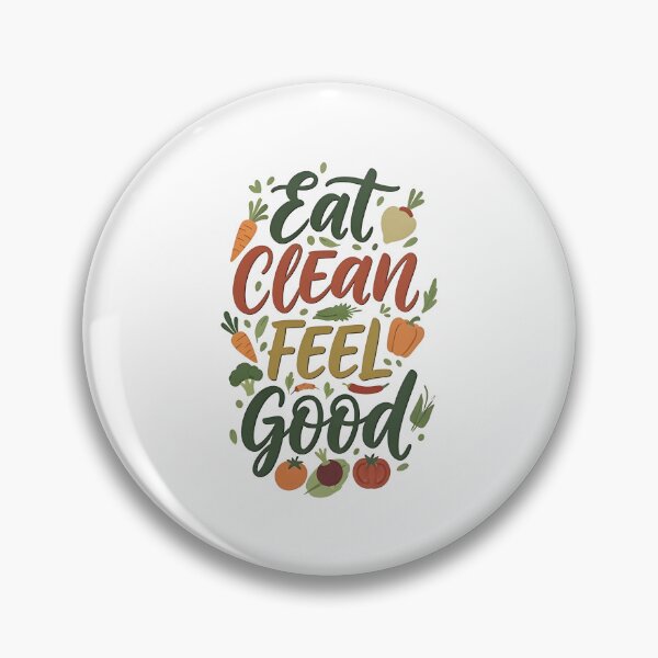 Item preview, eat clean  Feel Good designed and sold by Uglyandcute.
