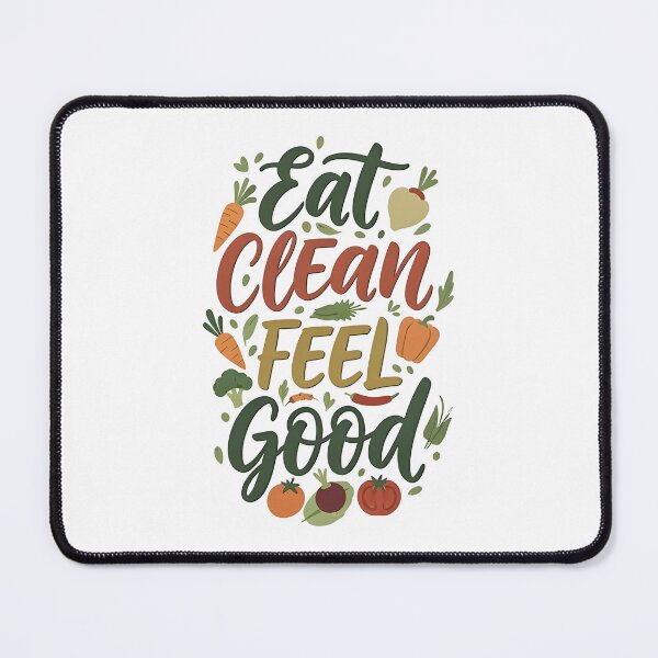Item preview, eat clean  Feel Good designed and sold by Uglyandcute.