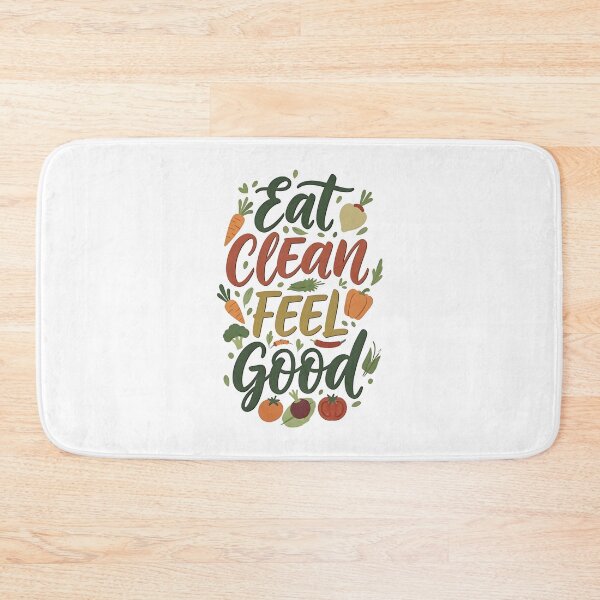 Item preview, eat clean  Feel Good designed and sold by Uglyandcute.