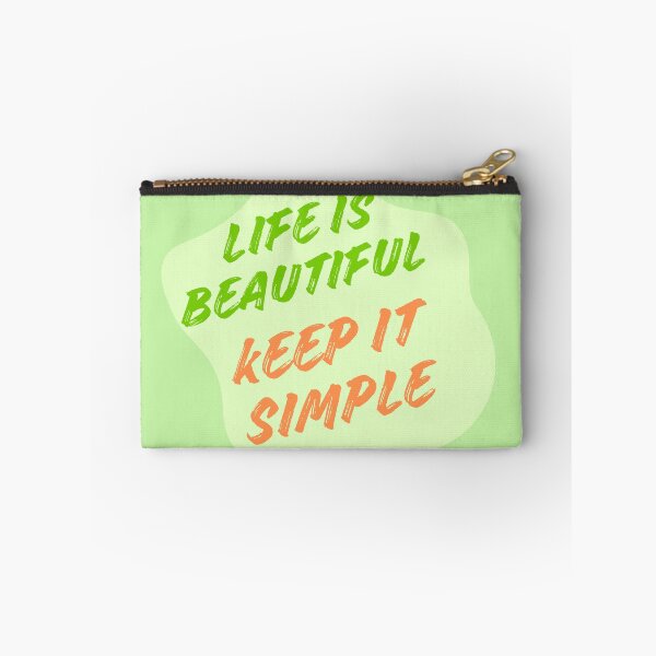 Item preview, Life Is Beautiful – Keep It Simple  Positive Brush Typography designed and sold by NilofaDesigns.