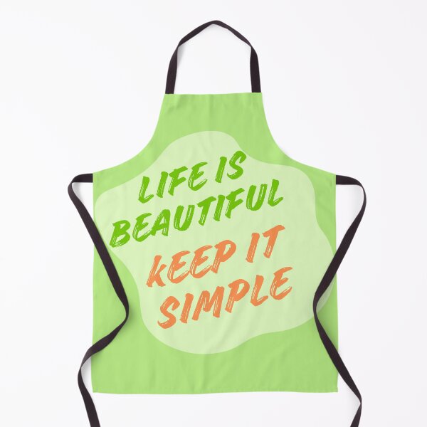 Item preview, Life Is Beautiful – Keep It Simple Positive Brush Typography designed and sold by NilofaDesigns.