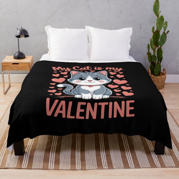 Item preview, Cute Cat, My Cat Is My Valentine, single for valentines designed and sold by FaithAbbott.