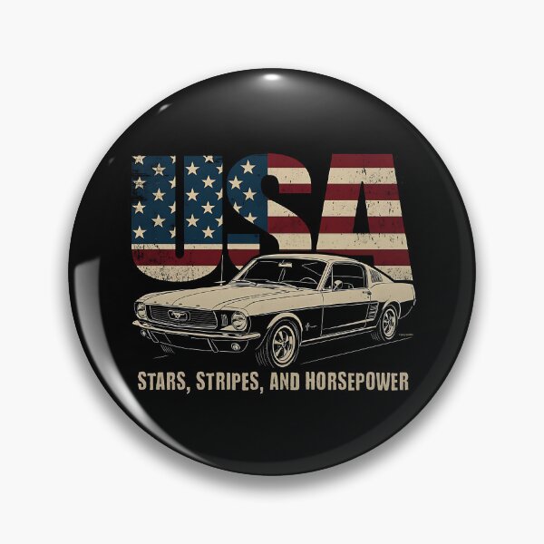 Item preview, Mustang - Stars, Stripes, and Horsepower designed and sold by Automotive Art by Greg.