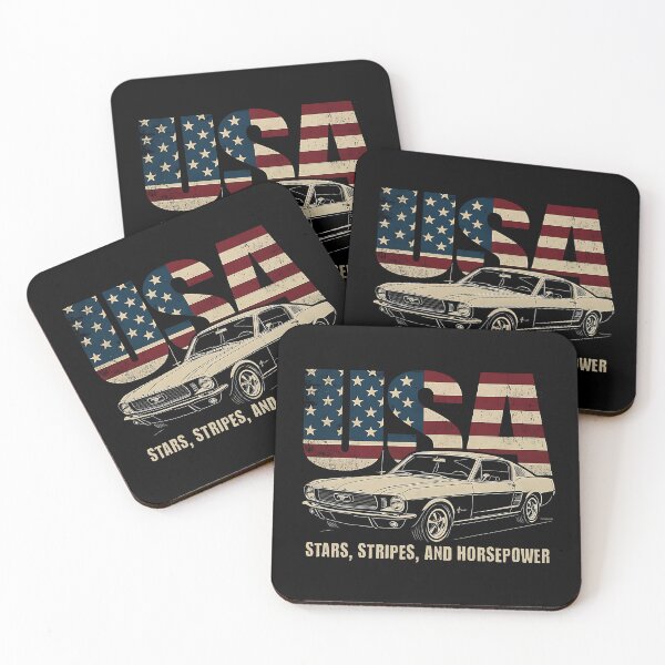 Item preview, Mustang - Stars, Stripes, and Horsepower designed and sold by Automotive Art by Greg.