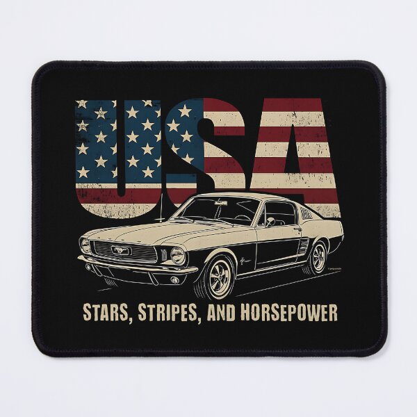 Item preview, Mustang - Stars, Stripes, and Horsepower designed and sold by Automotive Art by Greg.