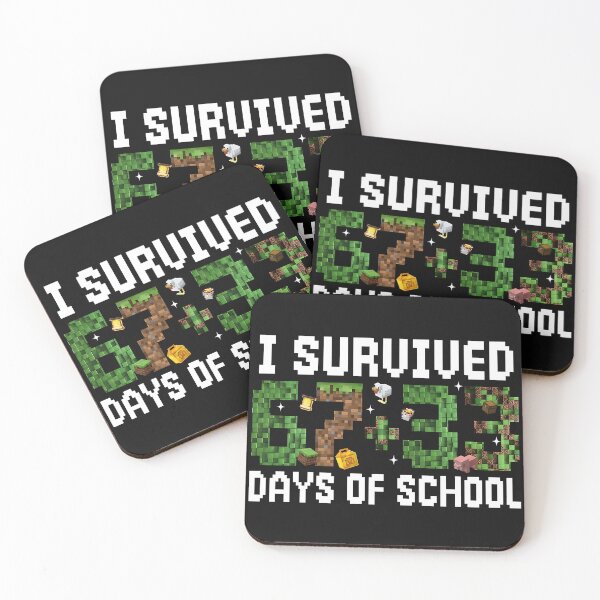 Item preview, I Survived 67+33 Days of School T-Shirt – Pixel Math Gamer Kids Design designed and sold by thudoando.