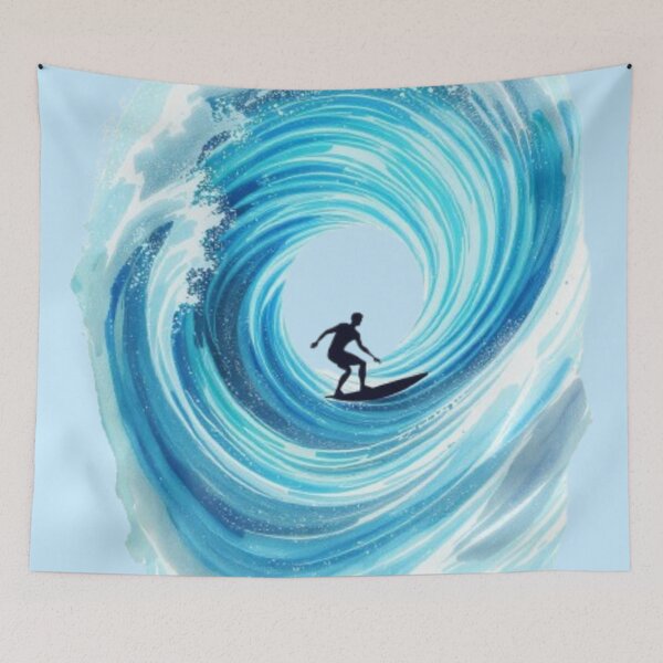 Item preview, "Ride the Storm – Epic Surf Wave Art | Inspirational Ocean Gift for Confidence, Adventure & Freedom Seekers" designed and sold by Williams Anderson.