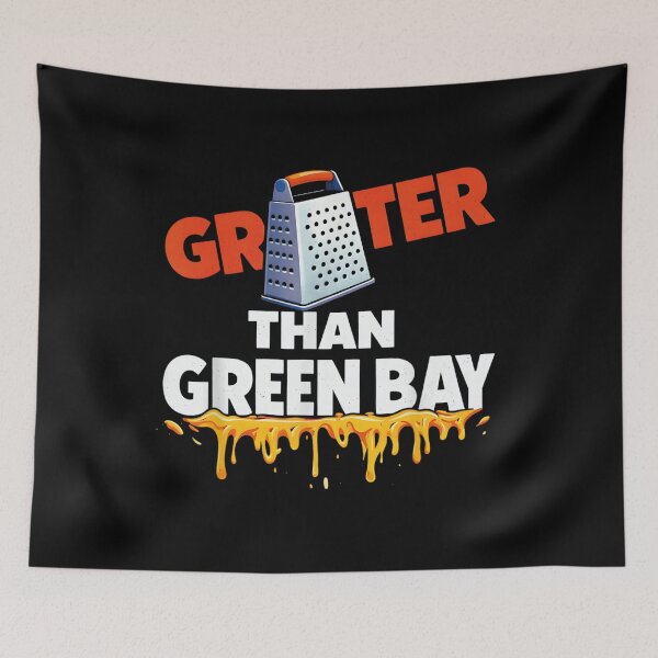 Item preview, Cool Cheesehead Pun Grater Than Green Bay Midwest Pride designed and sold by ohmylore-arts.