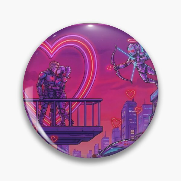 Item preview, Eternal Cyber-Love Neon Valentine designed and sold by Ryanix.