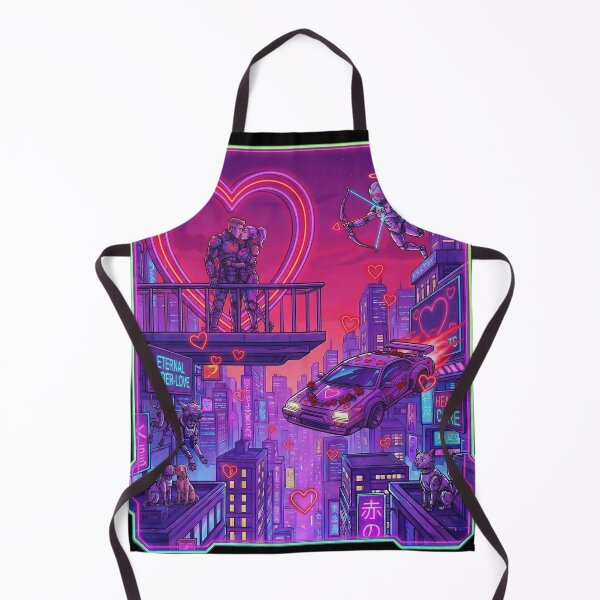 Item preview, Eternal Cyber-Love Neon Valentine designed and sold by Ryanix.