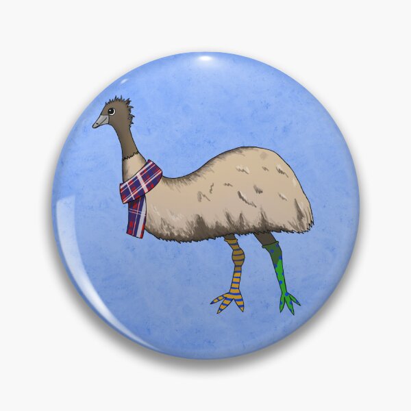 Item preview, Emu Wearing a Scarf and Silly Socks designed and sold by EmuDrawings.