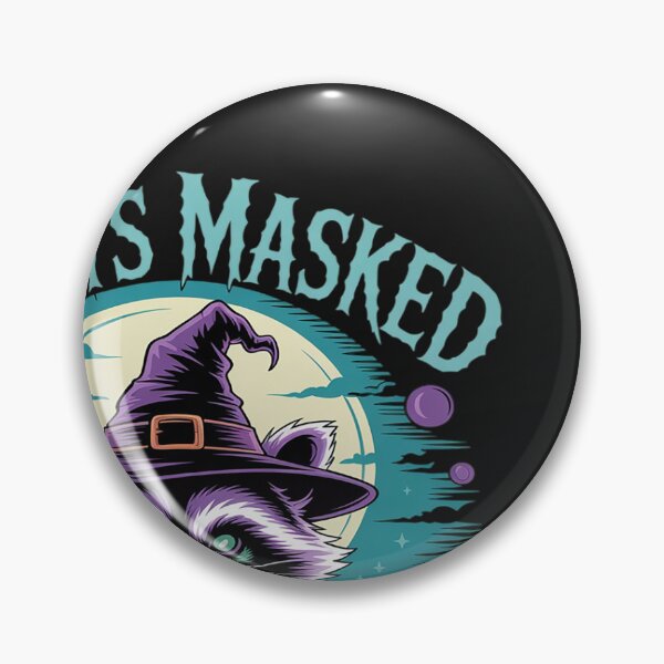 Item preview, Cute Halloween Witch Racoon Lover Always Masked Always Ready designed and sold by BlueCreator-inc.