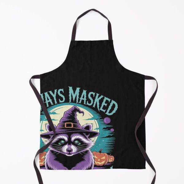 Item preview, Cute Halloween Witch Racoon Lover Always Masked Always Ready designed and sold by BlueCreator-inc.