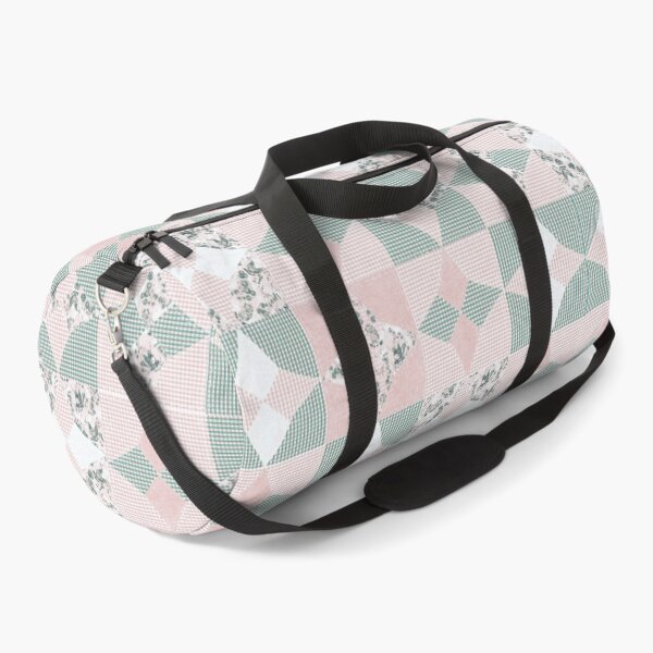Item preview, Fabric in Retro Country Chicken Feed Sack Cheater Quilt - Pink & Teal Green Gingham designed and sold by LoveAlways-AEP.