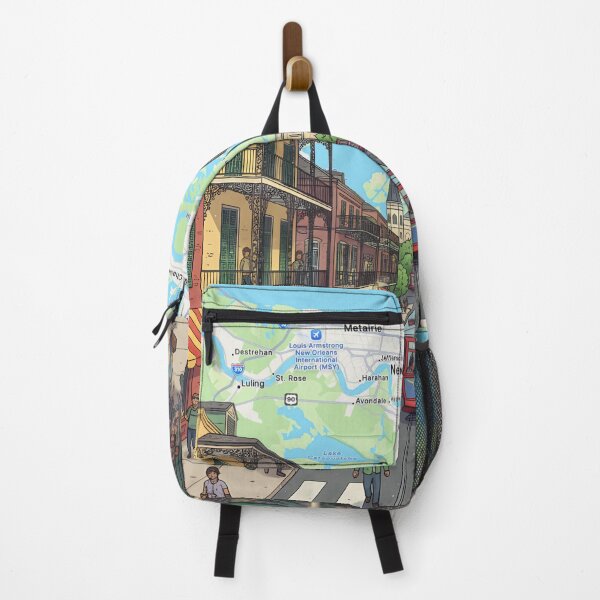Item preview, New Orleans Print | French Quarter Travel Poster Wall Art | Louisiana City Illustration | Jazz Culture Decor designed and sold by shopcanva.