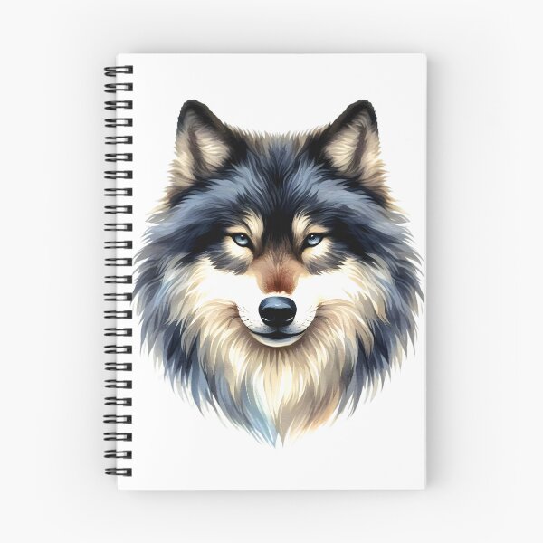 Item preview, Blue-Gray Wolf Face Graphic Art Design designed and sold by DEC02.