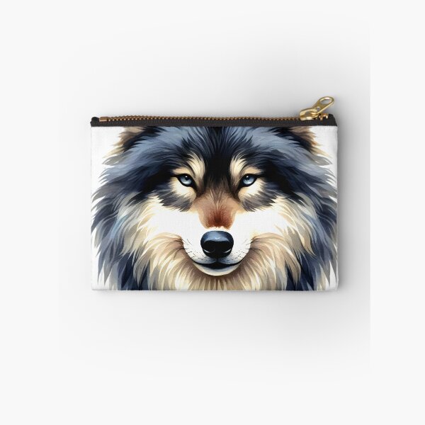 Item preview, Blue-Gray Wolf Face Graphic Art Design designed and sold by DEC02.