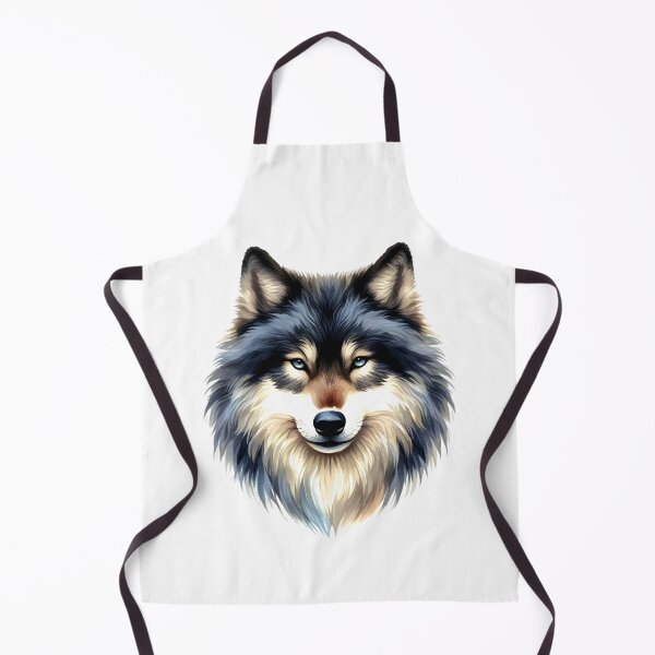 Item preview, Blue-Gray Wolf Face Graphic Art Design designed and sold by DEC02.