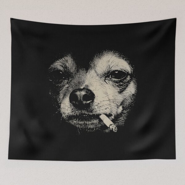 Item preview, Dog Smoking Cigarette Funny Chihuahua Meme, Funny Smoking Dog Meme Cigarette Tees designed and sold by ohmylore-arts.