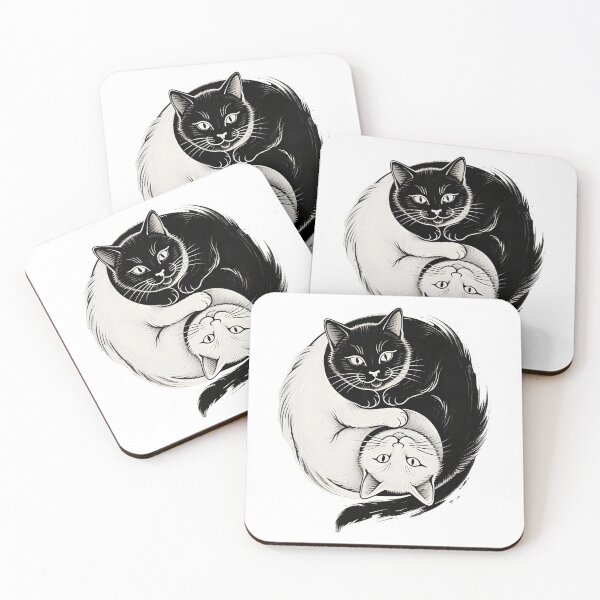 Item preview, tai chi cat Yin–Yang Tai Chi cat concept designed and sold by Uglyandcute.