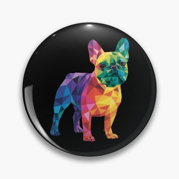 Item preview, French Bulldog Gay Pride LGBT Rainbow Flag Polygon LGBTQ designed and sold by FaithAbbott.