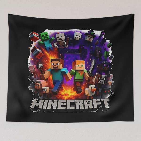 Item preview, Pixel Adventure Gamer T-Shirt – Block Style Survival Game Characters designed and sold by thudoando.