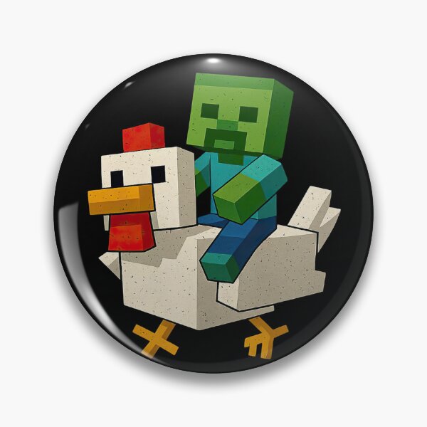 Item preview, Pixel Chicken Rider Gamer T-Shirt – Funny Block Style Game Character designed and sold by thudoando.