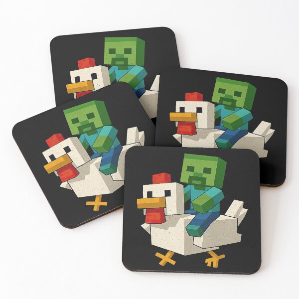 Item preview, Pixel Chicken Rider Gamer T-Shirt – Funny Block Style Game Character designed and sold by thudoando.