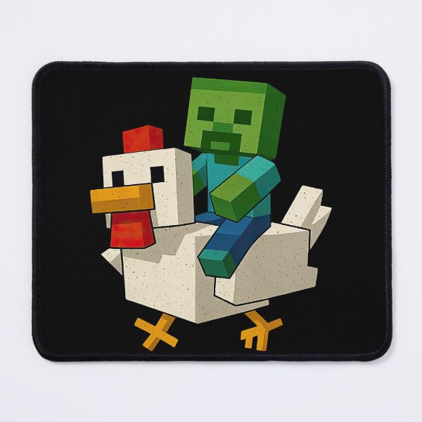 Item preview, Pixel Chicken Rider Gamer T-Shirt – Funny Block Style Game Character designed and sold by thudoando.