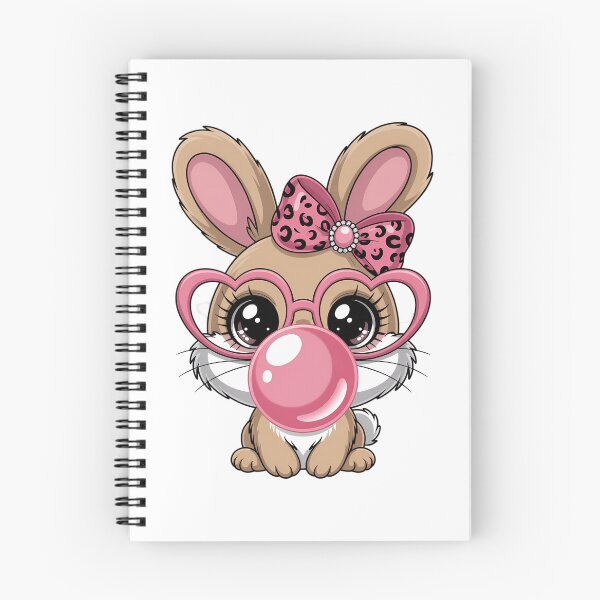 Item preview, Cute Bunny Rabbit Face Leopard Glasses Girl Happy Easter Day designed and sold by FaithAbbott.