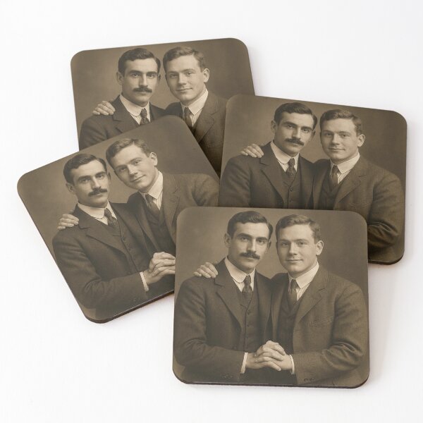 Item preview, 1900s Love Vintage Photo LGBTQ Gay Pride: Together Graphic Design designed and sold by ItsAKinkThing.