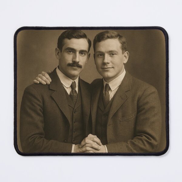 Item preview, 1900s Love Vintage Photo LGBTQ Gay Pride: Together Graphic Design designed and sold by ItsAKinkThing.