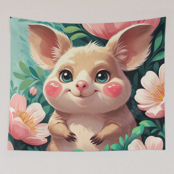 Item preview, Bashful Kawaii Quokka in Bloom designed and sold by Uniquely Yours.