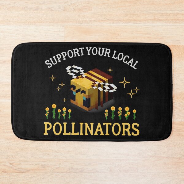 Item preview, Support Your Local Pollinators T-Shirt – Pixel Bee Gamer Nature Design designed and sold by thudoando.