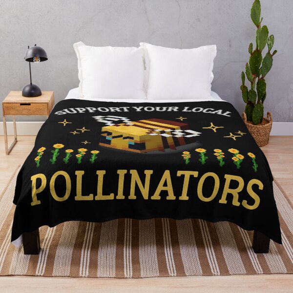 Item preview, Support Your Local Pollinators T-Shirt – Pixel Bee Gamer Nature Design designed and sold by thudoando.