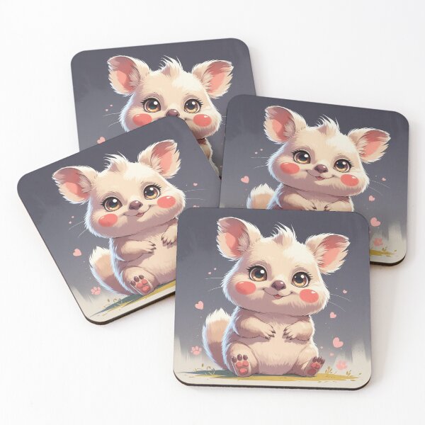 Item preview, Bashful Manga-Style Chibi Quokka designed and sold by Uniquely Yours.
