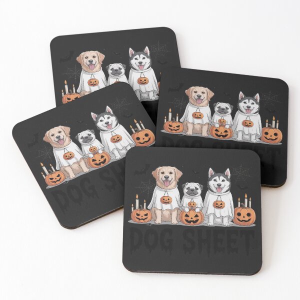 Item preview, Dog Sheet Halloween Spooky Season Cute Dog Ghost Women Men designed and sold by Dolostope.